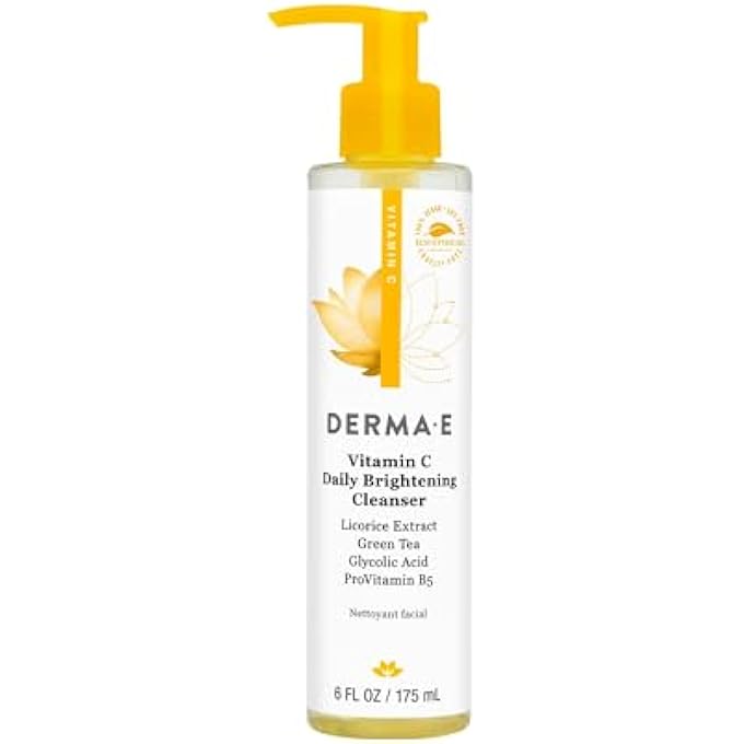 derma-e VITAMIN C DAILY BRIGHTENING CLEANSER WITH LICORICE EXTRACT 6 FL OZ - Image 1